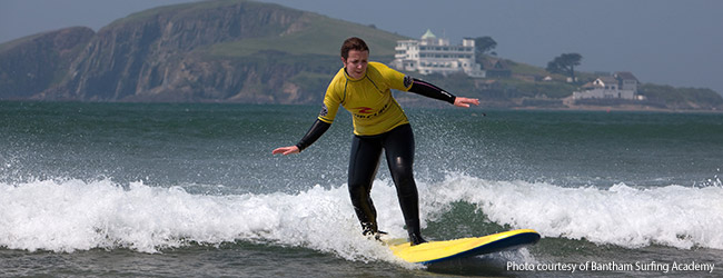 Surfing Lessons with Bantham Surfing Academy